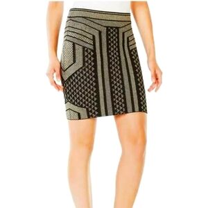 BCBGMAXAZRIA Josa Metallic Pencil skirt